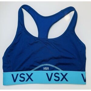 Victoria's Secret X Sport Bra Women's Blue  Pullover Stretchy Athletic Sz S